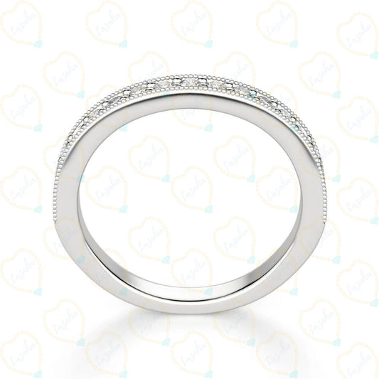 1.90 CTW Round Cut Eternity Lab Grown Diamond Ring for Women