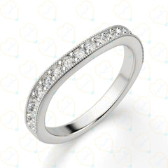 1.90 CTW Round Cut Eternity Lab Grown Diamond Ring for Women