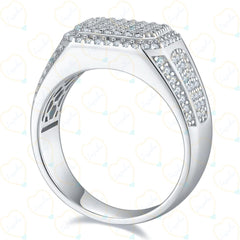 2.00 CTW Round Cut Unique Lab Grown Diamond Ring for Women