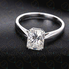 2.00 TCW Radiant Cut Solitaire Lab Grown Diamond Ring for Women