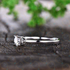 1.30 CTW Round Cut 3 Stone Lab Grown Diamond Ring for Women