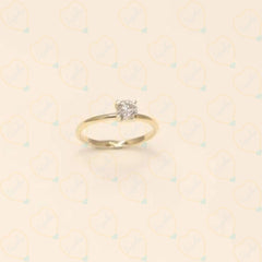 1.00 CTW Round Cut Solitaire Lab Grown Diamond Ring for Women