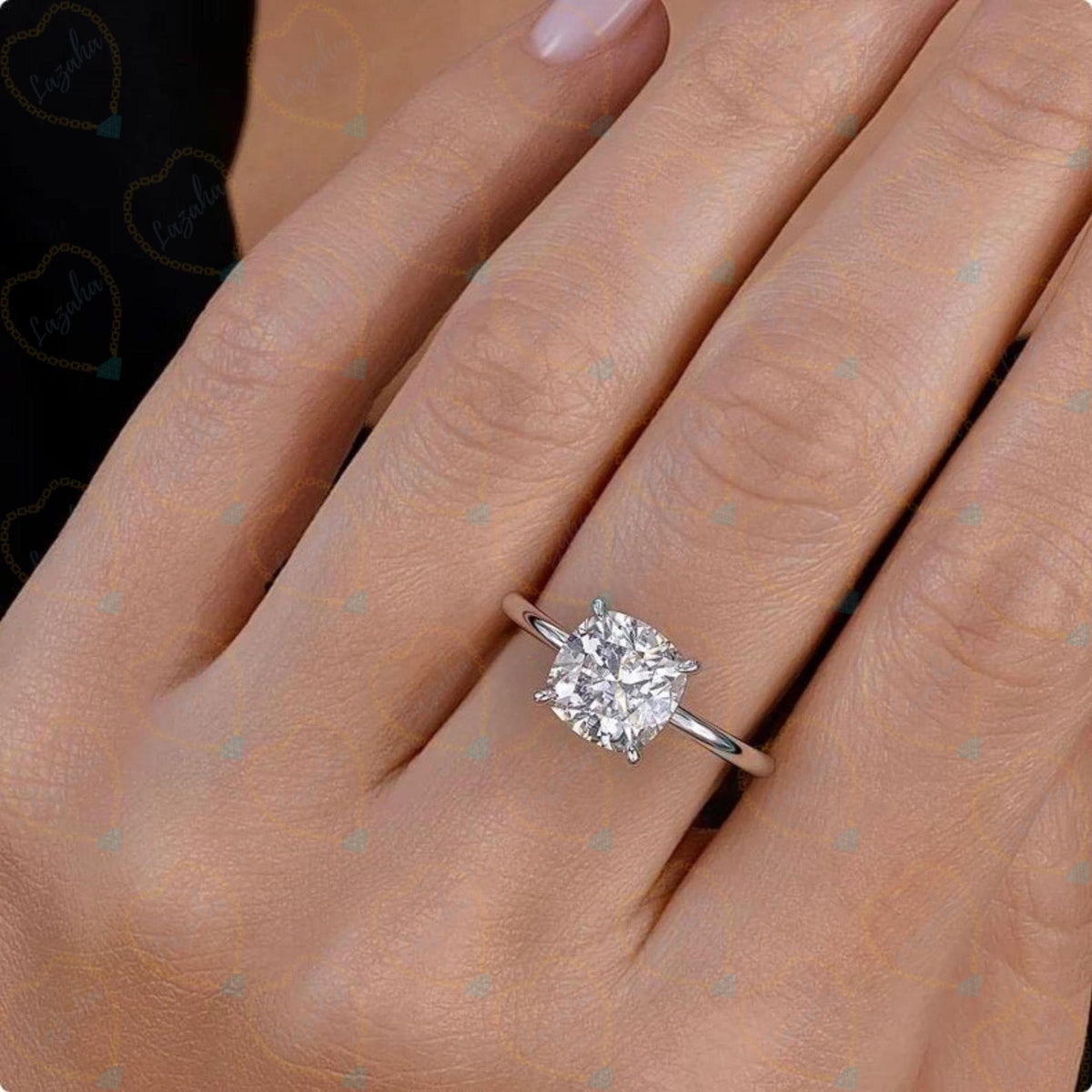 1.70 TCW Round Cut Solitaire Lab Grown Diamond Ring for Women