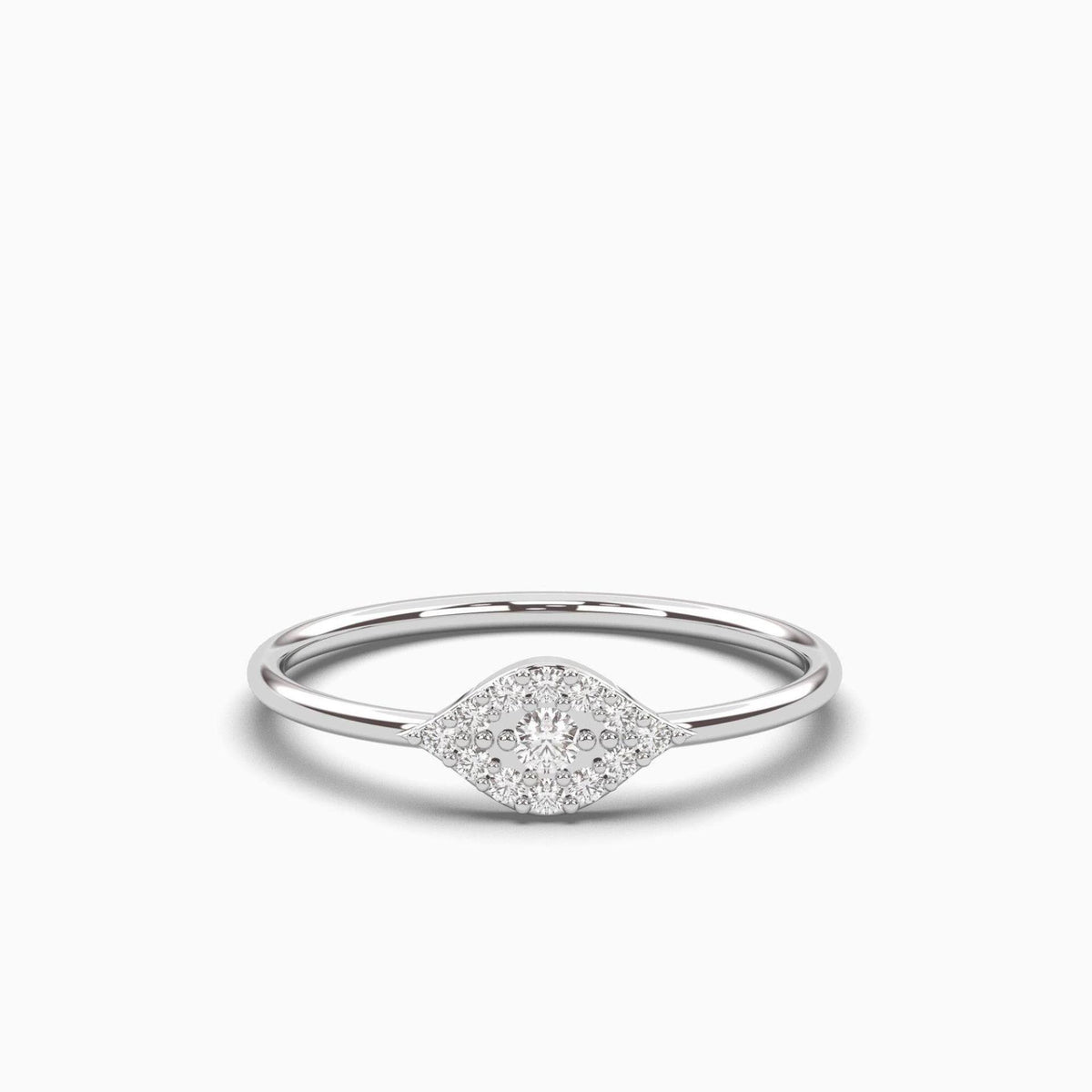 Round Cut Unique Lab Grown Diamond Ring for Women