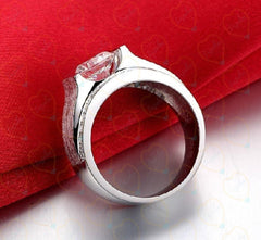 1.00 TCW Round Cut Men's Jewelry Lab Grown Diamond Ring for Women