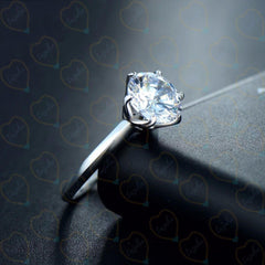 1.70 TCW Round Cut Solitaire Lab Grown Diamond Ring for Women