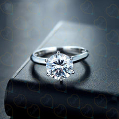 1.70 TCW Round Cut Solitaire Lab Grown Diamond Ring for Women