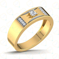 1.00 TCW Round Cut Men's Jewelry Lab Grown Diamond Ring for Women