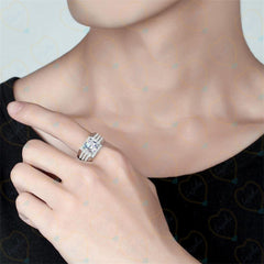 2.00 TCW Round Cut Art Deco Lab Grown Diamond Ring for Women