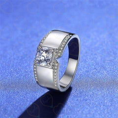 1.00 TCW Round Cut Solitaire With Accents Lab Grown Diamond Ring for Women