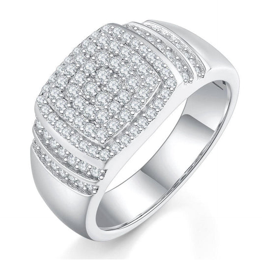 1.80 TCW Round Cut Men's Jewelry Lab Grown Diamond Ring for Women