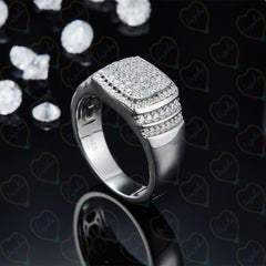 1.80 TCW Round Cut Men's Jewelry Lab Grown Diamond Ring for Women