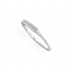 Round Cut Half Eternity Lab Grown Diamond Ring for Women