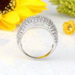 4.20 TCW Round Cut Modern Jewelry Lab Grown Diamond Ring for Women