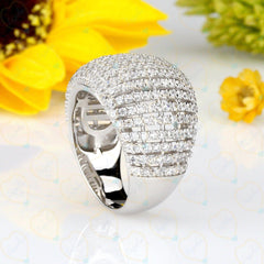 4.20 TCW Round Cut Modern Jewelry Lab Grown Diamond Ring for Women