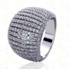 4.20 TCW Round Cut Modern Jewelry Lab Grown Diamond Ring for Women