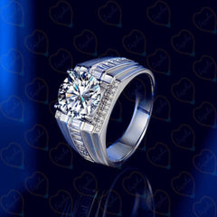 1.70 TCW Round Cut Solitaire With Accents Lab Grown Diamond Ring for Women