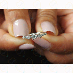 Round Cut 7 Stone Lab Grown Diamond Ring for Women