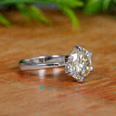 1.70 TCW Round Cut Solitaire Lab Grown Diamond Ring for Women