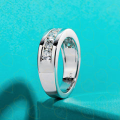 1.80 TCW Round Cut Eternity Lab Grown Diamond Ring for Women