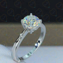 2.00 TCW Round Cut Solitaire Lab Grown Diamond Ring for Women