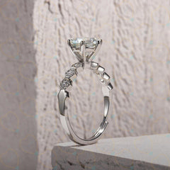 1.00 TCW Round Cut Semi Mount Lab Grown Diamond Ring for Women