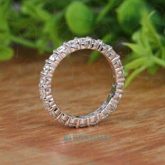 2.50 TCW Round Cut Eternity Lab Grown Diamond Ring for Women