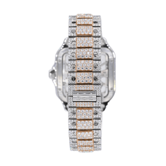 CS Skeleton 41MM Two-Tone VVS Moissanite Diamond Watch 20CT