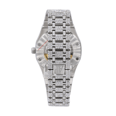 AP Stainless Steel 41MM Moissanite Diamond Watch 25CT With Two-Tone Option