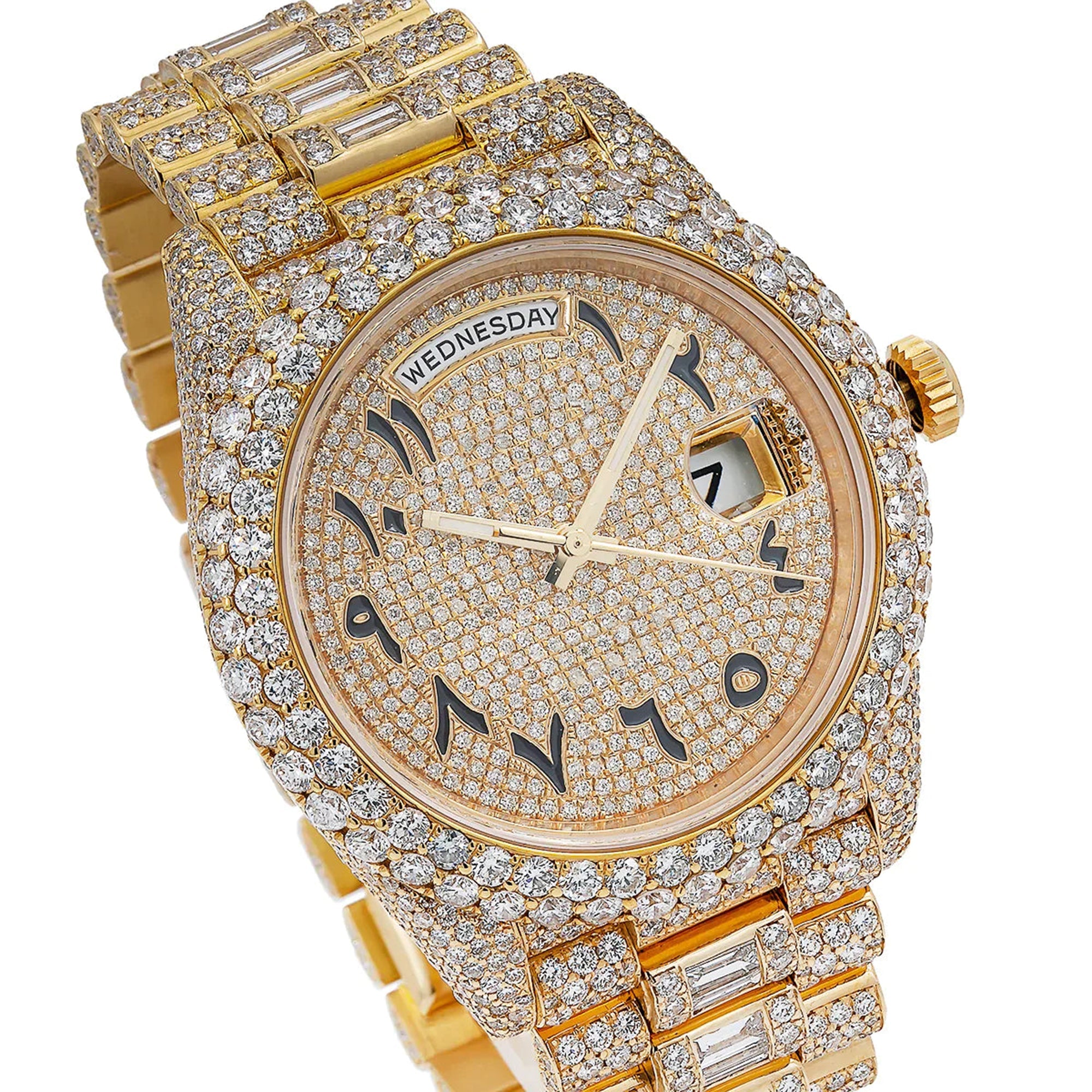 Rolex Watch iced out diamond luxury watch for mens hip hop moissanite watch