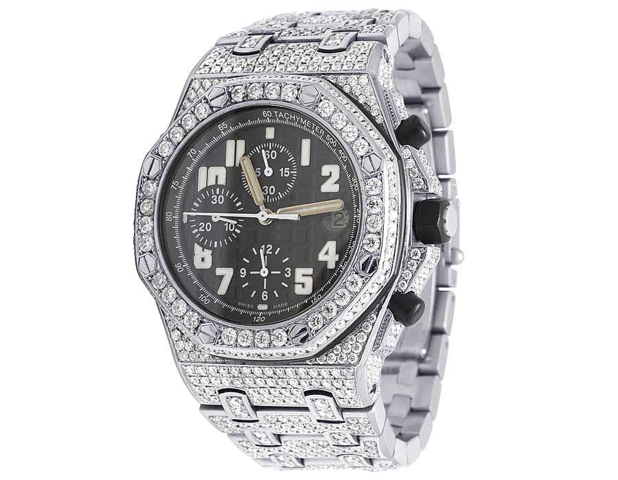 Audemars Piguet Watch full iced out mens watch moissanite luxury watch gift for him hip hop watch