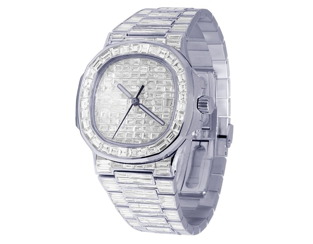 Patek Philippe Watch moissanite diamond watch mens luxury diamond watch bust down wrist watch