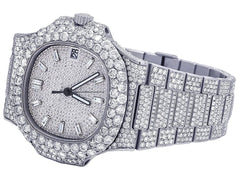 Patek Philippe Watch luxury mens watch bling iced out diamond watch hip hop moissanite watch quartz watch