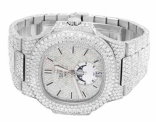 Patek Philippe Watch vvs moissanite diamond watch quartz watch for mens luxury watch for gift