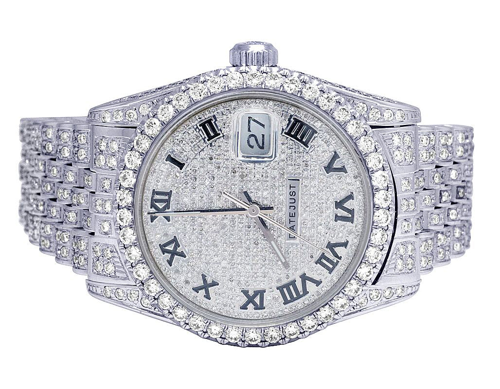 Rolex Watch iced out hip hop watch moissanite diamond wrist watch luxury diamond watch gift for him