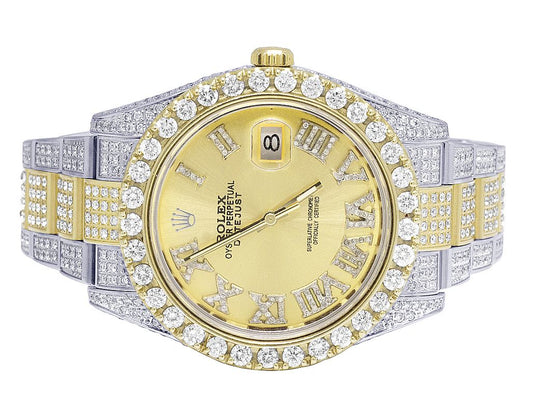 Rolex Watch vvs moissanite diamond watch mens wrist watch iced out hip hop watch