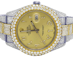 Rolex Watch iced out moissanite diamond watch mens hip hop watch two tone luxury wrist watch