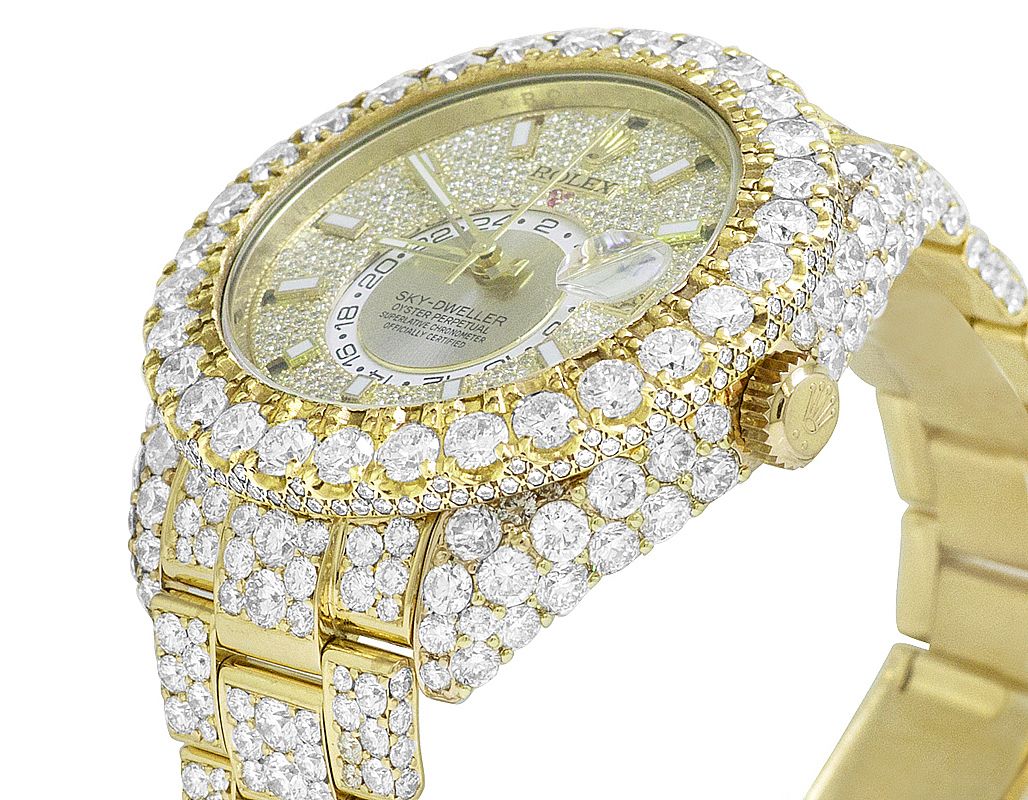 Rolex Watch luxury watches for men moissanite diamond studded watch bust down watch