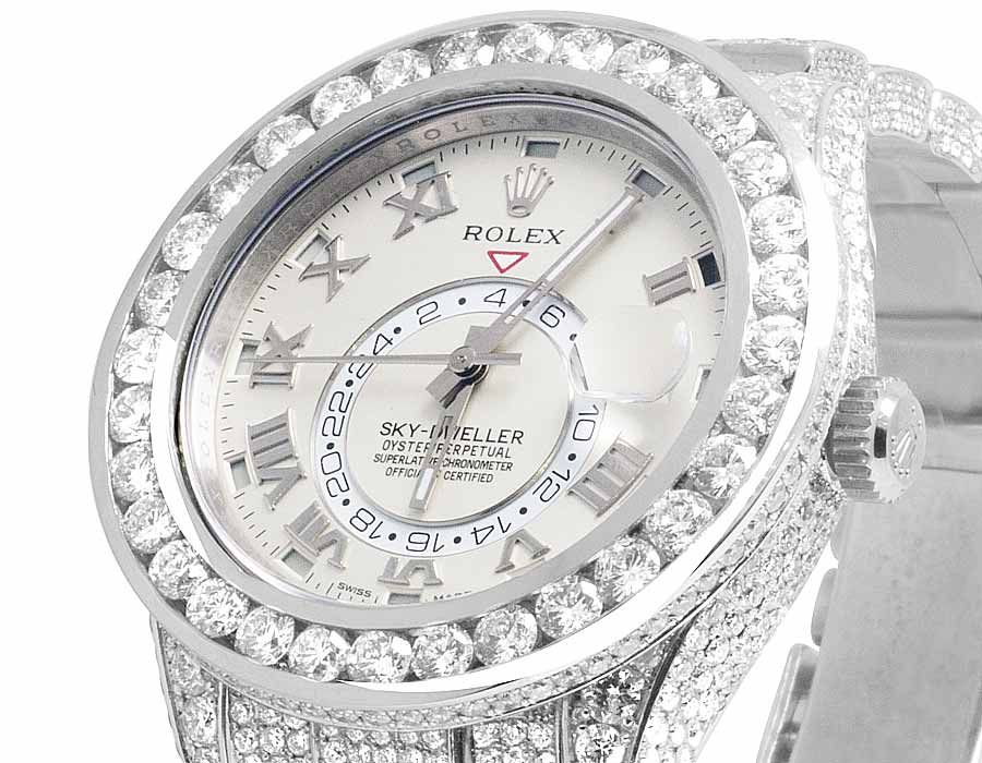 Rolex Watch 42mm real moissanite diamond watch gift for him hip hop watch men luxury wrist watch