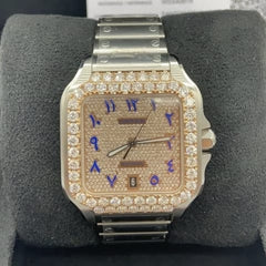 Cartier Watch fully automatic moissanite diamond watch men luxury wrist watch hip hop watch