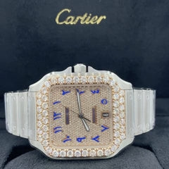 Cartier Watch fully automatic moissanite diamond watch men luxury wrist watch hip hop watch