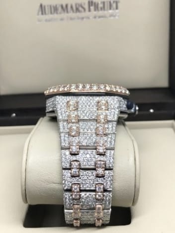 Audemars Piguet Watch iced out moissanite watch iced out diamond watch bust down watch