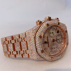 Audemars Piguet Watch iced out hip hop watch real moissanite diamond studded watch men luxury wrist watch