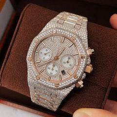 Audemars Piguet Watch iced out hip hop watch real moissanite diamond studded watch men luxury wrist watch