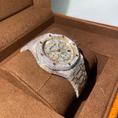 Audemars Piguet Watch iced out hip hop watch real moissanite diamond studded watch men luxury wrist watch