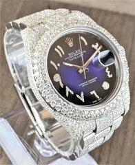 Rolex Watch luxury vvs moissanite diamond watch iced out bust down watch for men hip hop watch