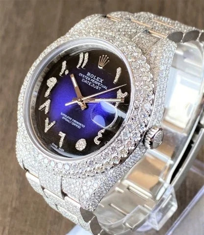 Rolex Watch luxury vvs moissanite diamond watch iced out bust down watch for men hip hop watch