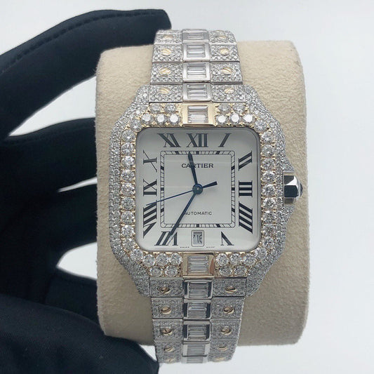 Cartier Watch luxury men watches moissanite diamond watch iced out bust down watch