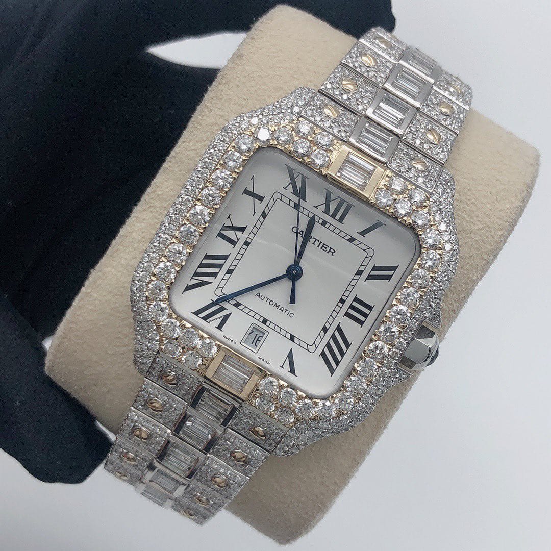 Cartier Watch luxury men watches moissanite diamond watch iced out bust down watch