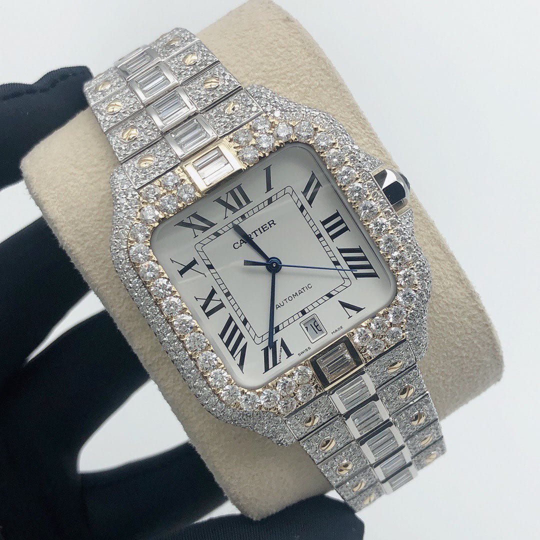 Cartier Watch luxury men watches moissanite diamond watch iced out bust down watch